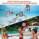 Pakoo Pool Ball-Fun Swimming Pool Toys for Kids 3-12, Under Water Passing, Dribbling, Diving Sports- Summer Gifts Outdoor Pool Games for Teens, Adults, Family| 6 in, Fills with Water or Air
