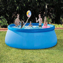 PARTAS Summer Pool Inflatible Pool Kids Water Sport Inflatable Pool Family Swimming Pool Multi-Play Pool (Color: Blue, Size: 457 107 cm) (Color : Blue, Size : 457107CM)
