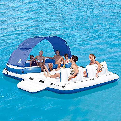 PARTAS Super Large Floating Island Thickening Sunshade Floating Drain Drifting Bed Bed Marine Tourist Equipment Giant Inflatable Swimming Pool Mat (Size : 389274cm)