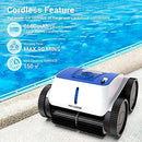 PAXCESS Robotic Pool Cleaner - Premier Automatic Wall-Climbing Cordless Pool Cleaner with Powerful Suction & Automatic Pool Suction Vacuum Cleaner,Climbing Wall,360°Rotate Deep Cleaning In Ground Pool