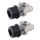 Pentair 360251 Feedline Wall Connector Replacement Kit for Racer Cleaners, Black (2 Pack)