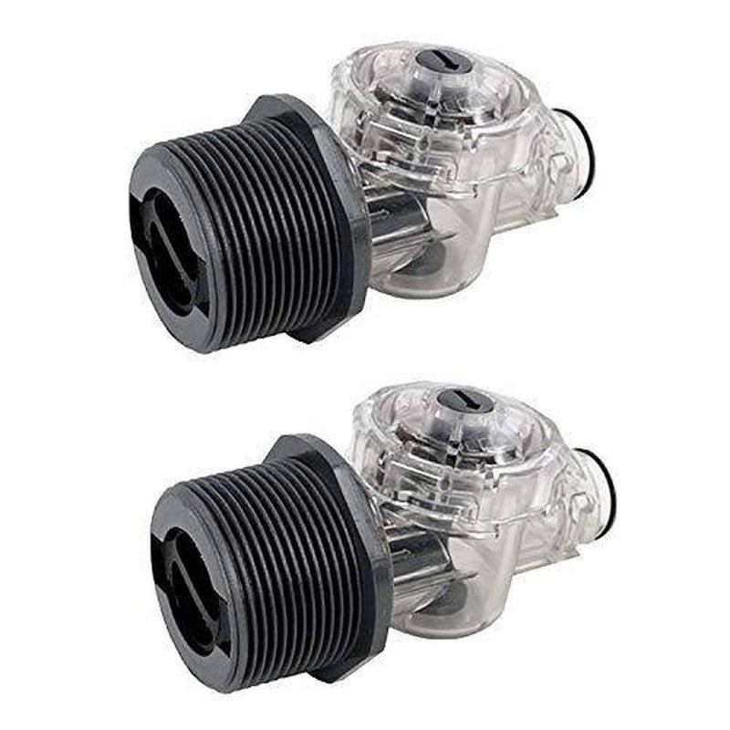 Pentair 360251 Feedline Wall Connector Replacement Kit for Racer Cleaners, Black (2 Pack)