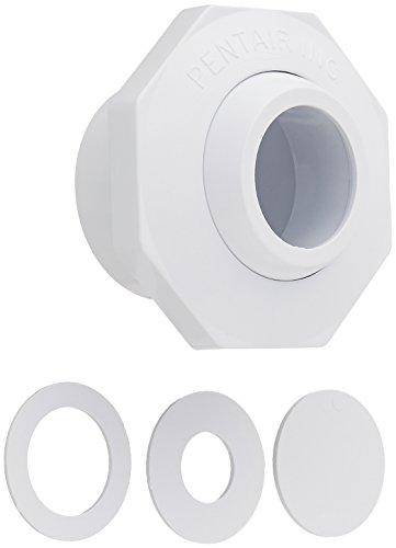 Pentair 542002 1-1/2-Inch Economy Insider Slip Inlet with Snap-in and Pressure Test Disks, White