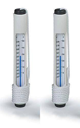 Pentair Rainbow 127 Pool Spa Water Temperature Thermometers ABS Case (2-pack)