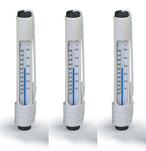 Pentair Rainbow 127 Pool Spa Water Temperature Thermometers ABS Case (3-pack)