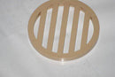 Plastic Drain Cover 5 Pack 3" inch Diameter & 1/4" inch Thick - (Color tan)