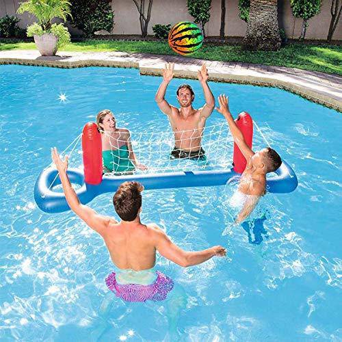 POKONBOY Pool Toys Swimming Pool Game Pool Ball for Under Water Passing, Dribbling, Diving and Pool Games for Kids, Teens, Adults, Ball Fills with Water ( Rainbow 2 Pack)
