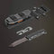 Polaris 10-Inch Hunting and Survival Tanto Blade Knife With Twice Injected Glass-Filled Nylon Handle with Integrated Knife Sharpener, and Multi-Tool Included.