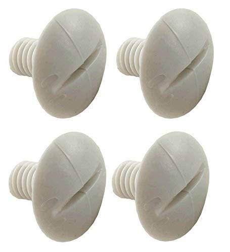 Polaris C-55 Pool Cleaner 180 280 Plastic White Wheel Screws Part  (4 Pack)