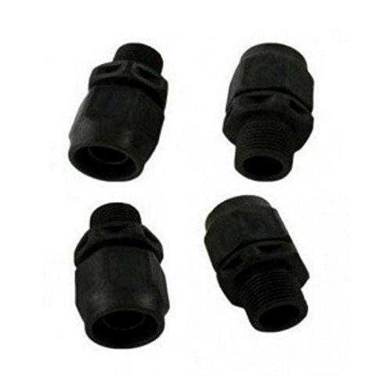 Polaris Pool Black Softube Quick Connect Booster Pump Fitting, 4-Pack | R0621000