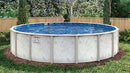 Pool 21 Ft Round x 52 Inch H Above Ground Galvanized Steel Enamel - 1.0 HP Pump - Filter - Liner Boulder Beach - A-Frame Ladder - Vacuum - Leaf Skimmer - Wall Brush - Pole - Cove - Bead Track