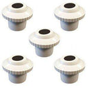 Pool and Spa Eyeball Jet Inside Fitting 1" Hydrostream 1.5" - 5 in a Package White Adjustable