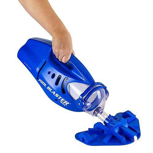 Pool Blaster Max Cordless Rechargeable, Battery-Powered, Pool-Cleaner with 10.5” Scrub Brush Head, Large Filter Bag, Ideal for In-Ground Pool and Above Ground Pools for Leaves, Dirt and Sand & Silt.