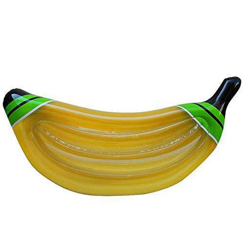 Pool Float Party Tube Adult Floating Banana Floating Bed Mount Swimming Pool Ride-On Toy for Parties Summer Holiday Inflatable Rafts (Color : Yellow, Size : 180x65cm)