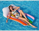 Pool floats,inflatable sun lounger,floating bed,Water hammock,180110cm Inflatable Rainbow Float Cloud Bed Summer Swimming Ring For Adult Kids Water Party Toys Rainbow Floating Row Mengheyuan