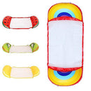 Pool floats,inflatable sun lounger,floating bed,Water hammock,4pcs Summer Inflatable Floating Row Chair Pool Air Mattresses Beach Foldable Swimming Party Pool Chair Hammock Water Floating Bed Mengheyu