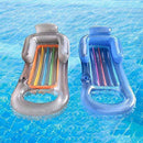 Pool floats,inflatable sun lounger,floating bed,Water hammock,Inflatable Float Row Beach Swimming Air Mattress Pool Floating Lounge Sleeping Bed for Water Sport Party Pool Accessories 2pcs Mengheyuan