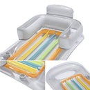 Pool floats,inflatable sun lounger,floating bed,Water hammock,Inflatable Float Row Beach Swimming Air Mattress Pool Floating Lounge Sleeping Bed for Water Sport Party Pool Accessories 2pcs Mengheyuan