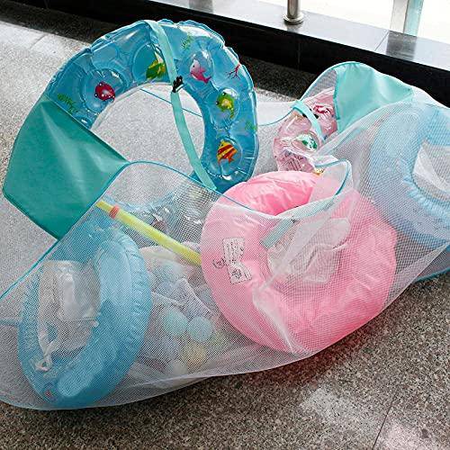 Pool Storage Bag, Mesh Pool Float Storage Bag for Toys, Large Hanging Sand Beach Toy Bag, Above Ground Pool Side Organizer Netting for Swimming Rings, Basketballs