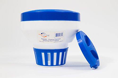 Pool Style PS690 Chemical Dispenser for 3" Tablets Blue amp; White