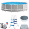 Pool, Swimming Pool, Above Ground Pool, Summer Paddling Pool, Frame Pool 20' Metal Frame Pool Set 20Ft X 52Intube Frame Swimming Pool Set with 1500 GPH Filter Pump, Ladder, Cover and Ground Cloth