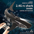 Pool Toys 2.4G Remote Control Shark Toy High Simulation Shark Shark for Swimming Pool Bathroom Great Gift RC Boat Toys Shark Swimming Pool Toy for Pool,Pond,Garden (Double Electric Version)