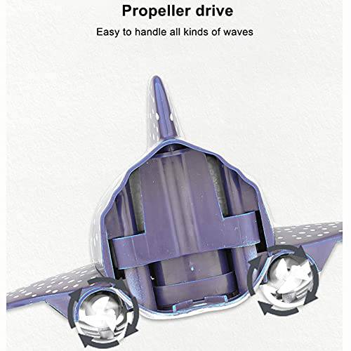 Pool Toys 2.4G Remote Control Whale Toy for Swimming Pool Bathroom Great Gift Propeller Driven Three-Speed Adjustable Double-Layer Battery Protection Whale Swimming Pool Toy (Piont)