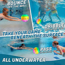 Pool Toys Ball for Kids 8-12 Teens, Underwater Game Swimming Pool Accessories Rainbow Toys Ball for Under Water Passing, Dribbling, Diving and Pool Games for Girls, Teens, Adults (Rainbow)