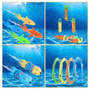 Pool Toys for Kids Diving Torpedo Toy Water Shark Fish Ring Stringy Octopus Water Game Diving & Swimming Training Underwater Summer Toys Gift for toddlers boys and girls age 3-10 8-10 3-5 Years Old