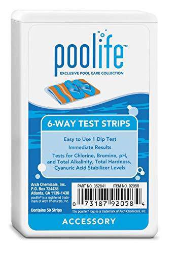 poolife 6-Way Test Strips