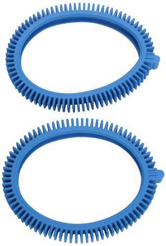 Poolvergnuegen 896584000-143 2-Pack Blue Front Tire Kit with Super Hump Replacement for Select Pool Cleaners - concrete pool