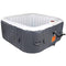 Portable Inflatable Square Outdoor Spa Hot Tub, Grey, One Size
