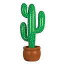 PRETYZOOM Inflatable Flamingo Cactus Toys Summer Beach PVC Toys for Luau Hawaiian Party 2pcs