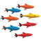 Prime Time Toys 7-Pack Sharkpedo Diving Masters Underwater Gliders - Pool Diving Toy - Assorted Colors