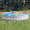 Priority Culture Inflatable Swimming Pool Blow Up Pool,Large Domestic Frame Swimming Pool, Garden Children's Entertainment Toy Pool, Multifunctional Fishing Pond (Color : Gray, Size : 12ft)