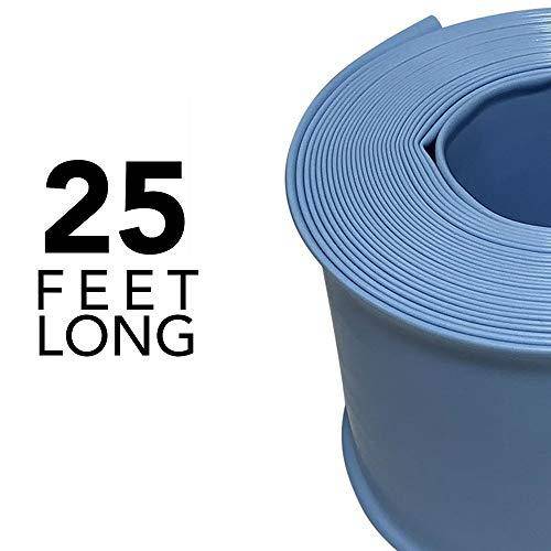 Puri Tech 2 Inches x 25' Feet Durable Swimming Pool Filter Backwash or Draining Hose Chemical and Weather Resistant Vinyl for Water Transfer and Draining