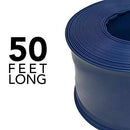 Puri Tech 2 Inches x 50' Feet Heavy Duty Swimming Pool Filter Backwash or Draining Hose Chemical and Weather Resistant Vinyl for Water Transfer and Draining
