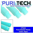 Puri Tech 4 Pk Pool Cleaner Hose for Pentair Kreepy Krauly Zodiac Baracuda 40" Aqua