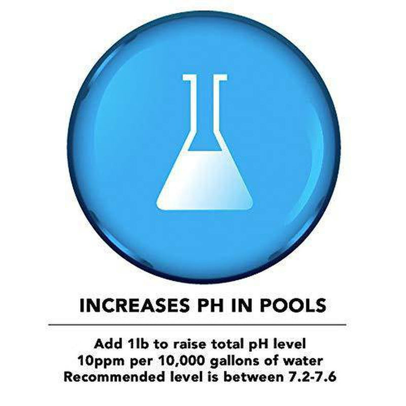 Puri Tech Chemicals pH Plus 10lb Resealable Bag for Swimming Pools & Spas pH Increaser Up Balancer 100% Sodium Carbonate Increases pH & Chlorine Effectiveness
