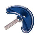Puri Tech Classic Half Moon Shaped Vacuum Vac Head for Concrete or Plaster Swimming Pools and Spas Great for Cleaning Corners and Curves Heavy Duty Nylon Bristles