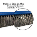 Puri Tech Economy 5" Inch Algae Brush with Stainless Steel Bristles for Tough Stains Designed for Use on Plaster & Concrete Inground Swimming Pools & Spas