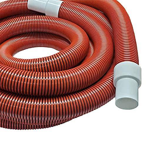 Puri Tech Professional Grade 1.5 Inch Diameter x 30' Feet Long Commercial Service Vacuum Hose for In-Ground Swimming Pools Heavy Duty Protected from UV & Chemicals