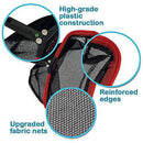 Puri Tech Professional Grade 19" Inch Leaf Rake with Heavy Duty Soft Black Nylon 13" Inch Deep Net with Wear Panel for Swimming Pools & Spas UV and Chemical Resistant Leaf Chaser