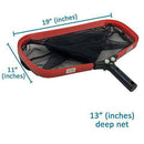 Puri Tech Professional Grade Heavy Duty Stiff Leaf Rake- Black