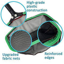 Puri Tech Professional Grade X-Large 23 Inch Heavy Duty Leaf Rake for Swimming Pools and Spas with Black Stiff Nylon 13 Inch Deep Net and Tapered Edge for Easy Scooping