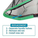 Puri Tech Professional Grade X-Large Stiff 13 Inch Deep Net Replacement Made of Heavy Duty Black Nylon for PRM-370XL 23 Inch Wide Swimming Pool and Spas Leaf Rake