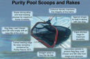 Purity Pool PLSTD Pro-Lite 18-Inch Professional Leaf Rake, Standard Model
