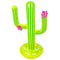 pwne Inflatable Cactus Ring Toss Swimming Floating Ring Toss for Fiesta Party Kids Adults Interaction Game Pool Accessories