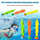 Qewrt 3pcs Seaweed Sea Swimming Pool Toys Plant Shape Diving Toys Diving Swimming Training Pool Games Toy