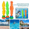 Qewrt 3pcs Seaweed Sea Swimming Pool Toys Plant Shape Diving Toys Diving Swimming Training Pool Games Toy